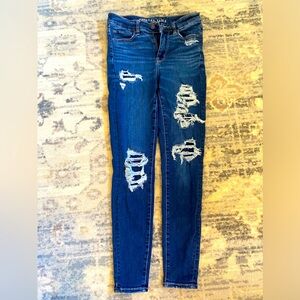 American eagle next level stretch high rise skinny jeans .